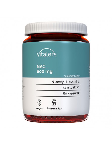 Vitaler's NAC (N-ацетил-L-цистеин) 600 мг, 60 капсул